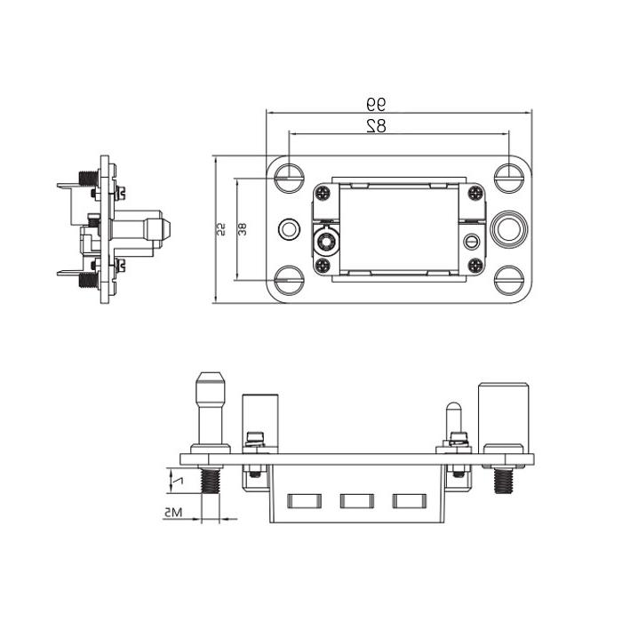 Gas/electric quick change module, ADAPTS 3 standard modules, H10B-M3-F, 09140101001